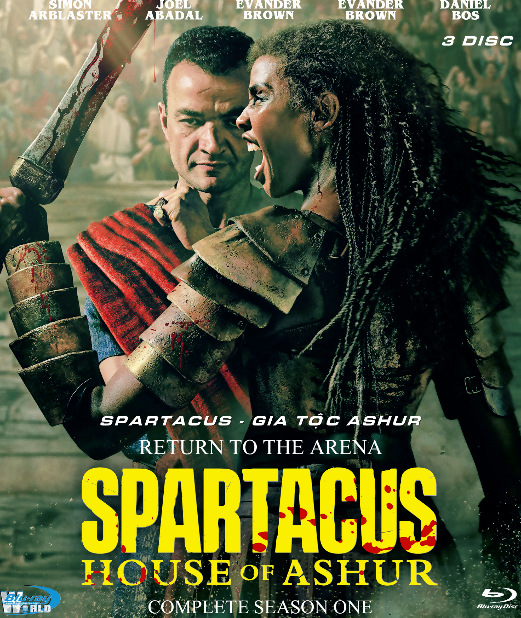 B6721.Spartacus House of Ashur  SEASON 1  2025  - SPARTACUS - GIA TỘC ASHUR  (DOLBY ATMOS 5.1 - DOLBY AC3 640) 3 DISC